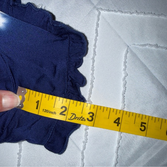 Young Fabulous & Broke High Waist Tie-Dye Shorts - Navy and White - Picture 10 of 12